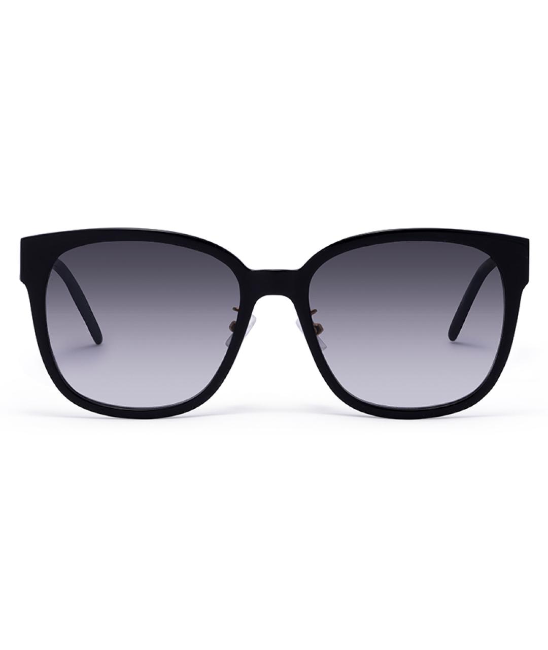 SAINT LAURENT Черные металлические солнцезащитные очки, фото 1