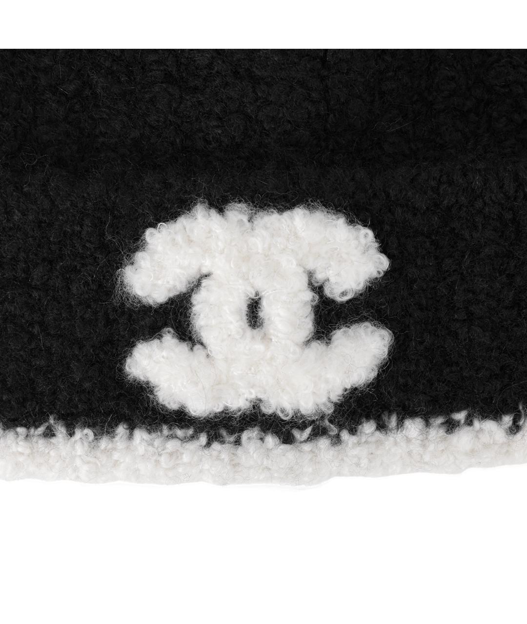 CHANEL Черная кашемировая шапка, фото 5