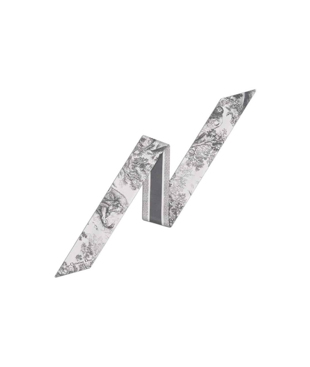 CHRISTIAN DIOR Мульти шелковый шарф, фото 1