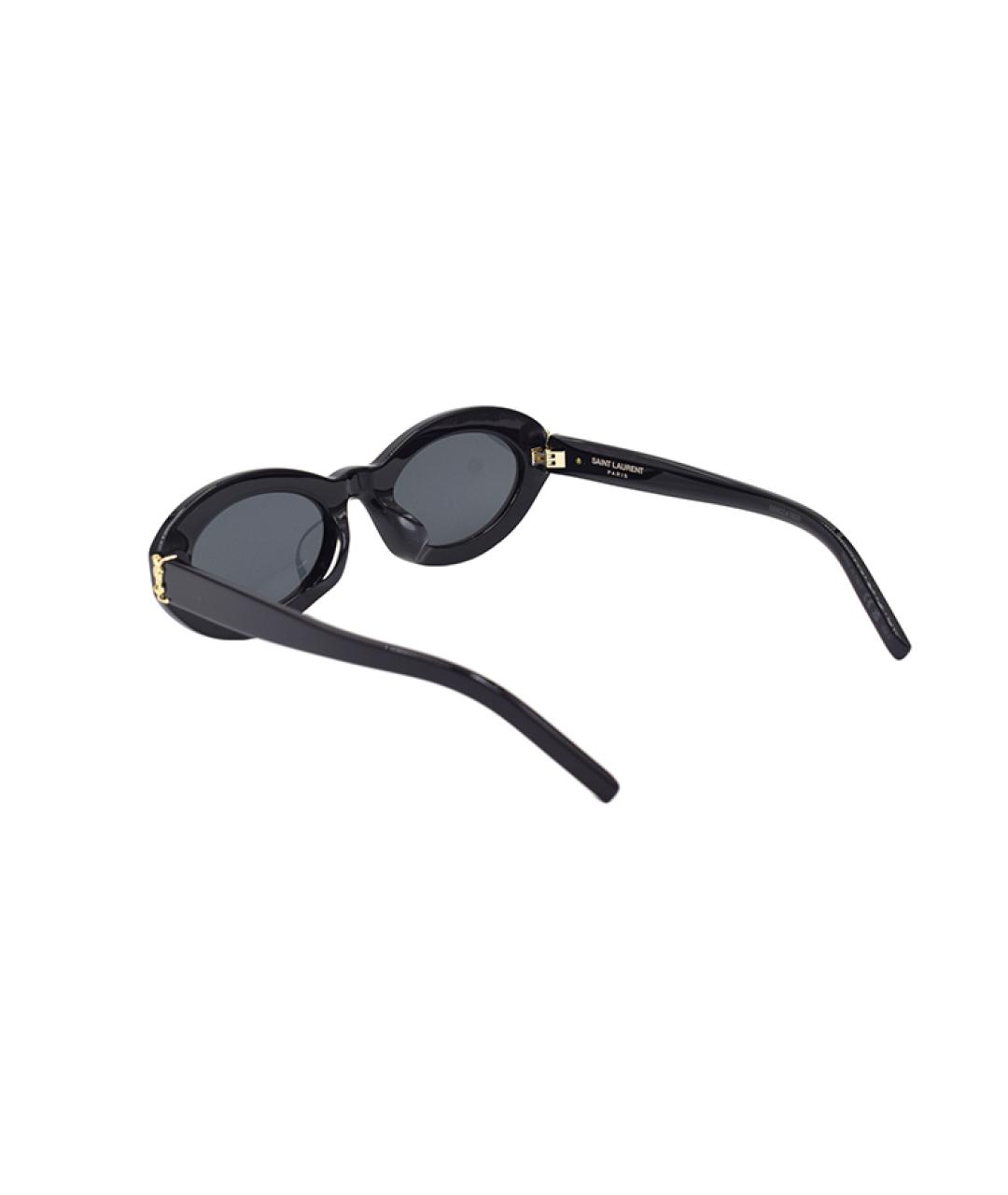 SAINT LAURENT Черные пластиковые солнцезащитные очки, фото 3
