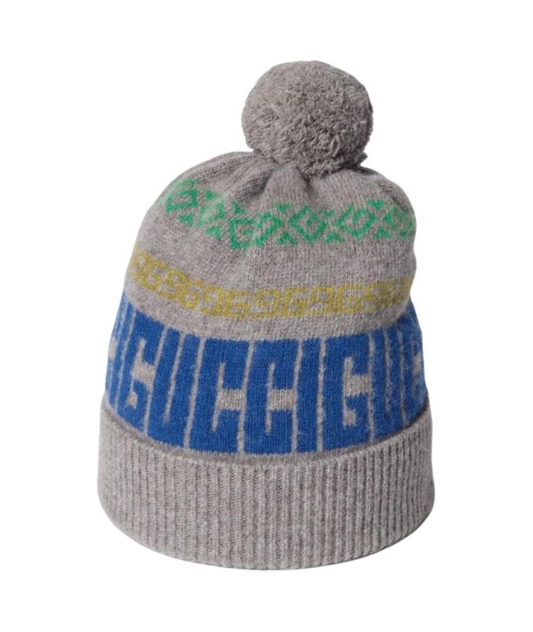 GUCCI Серая шапка, фото 2