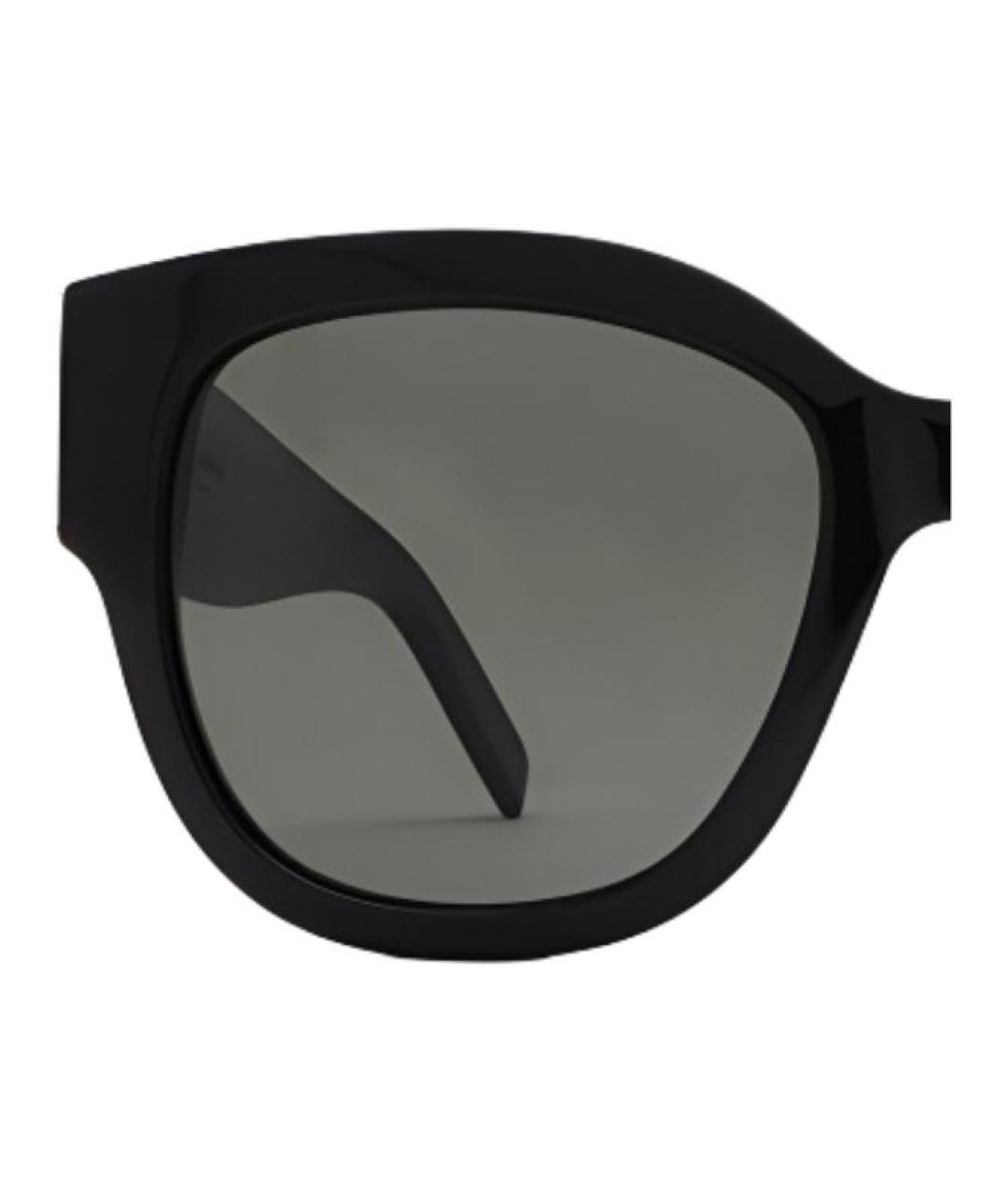SAINT LAURENT Черные пластиковые солнцезащитные очки, фото 4