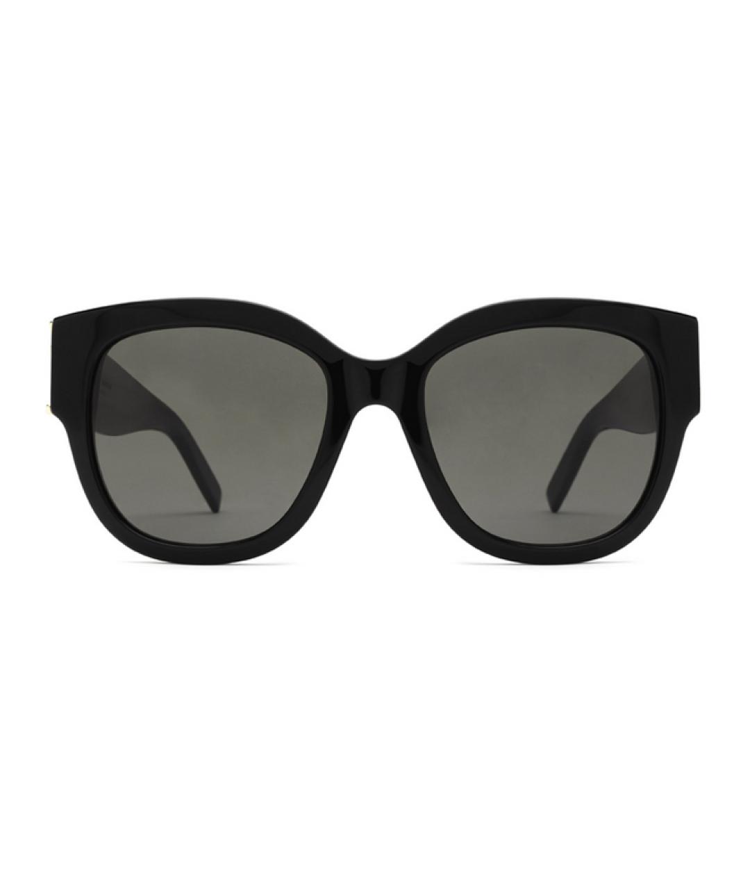 SAINT LAURENT Черные пластиковые солнцезащитные очки, фото 2