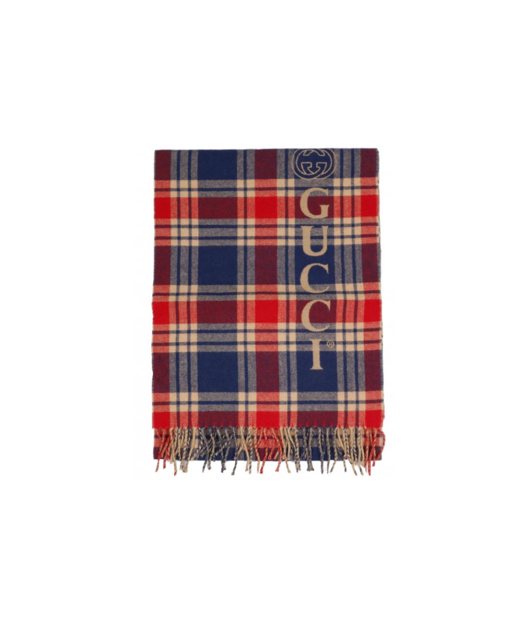GUCCI Мульти шерстяной шарф, фото 4