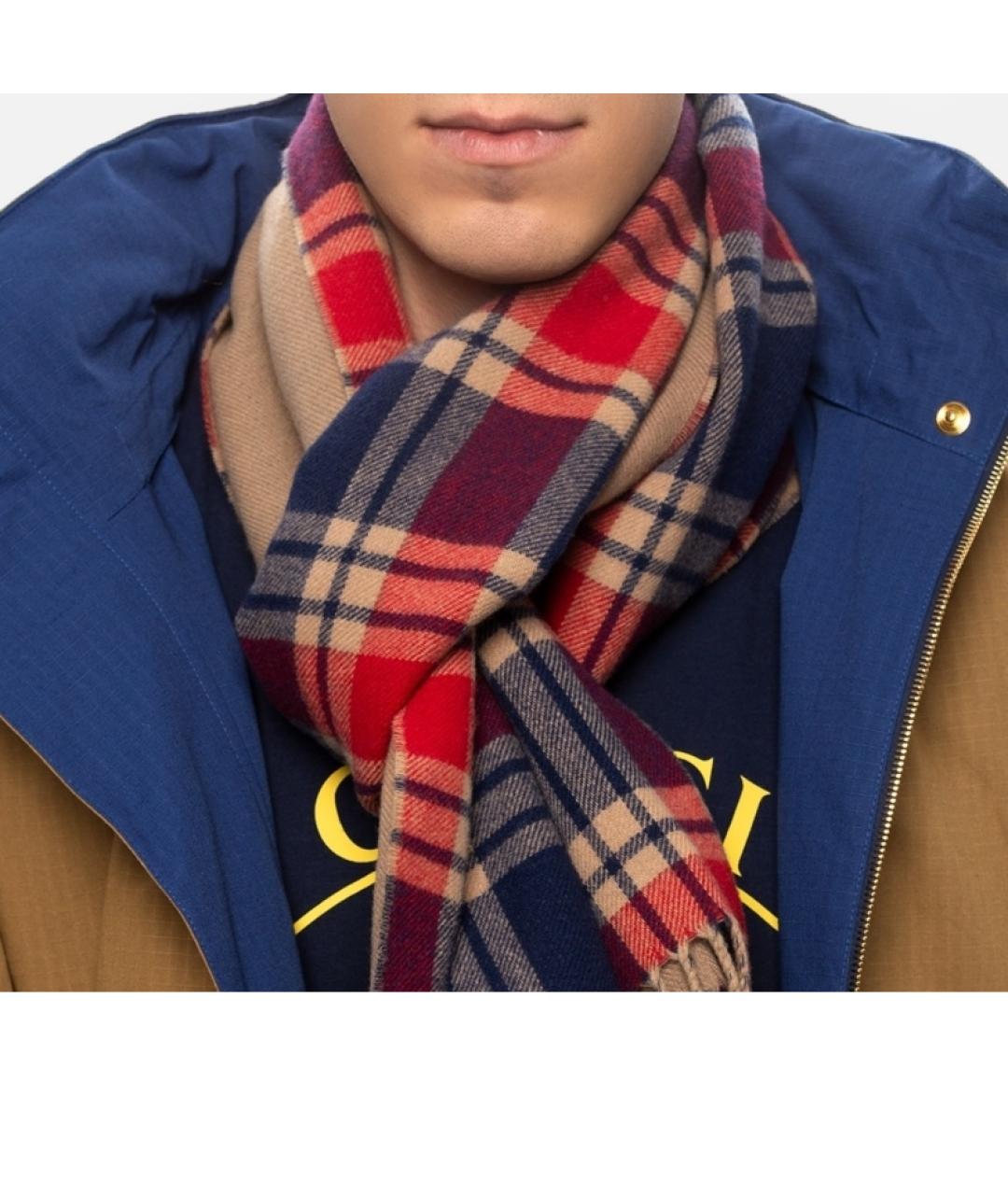 GUCCI Мульти шерстяной шарф, фото 3