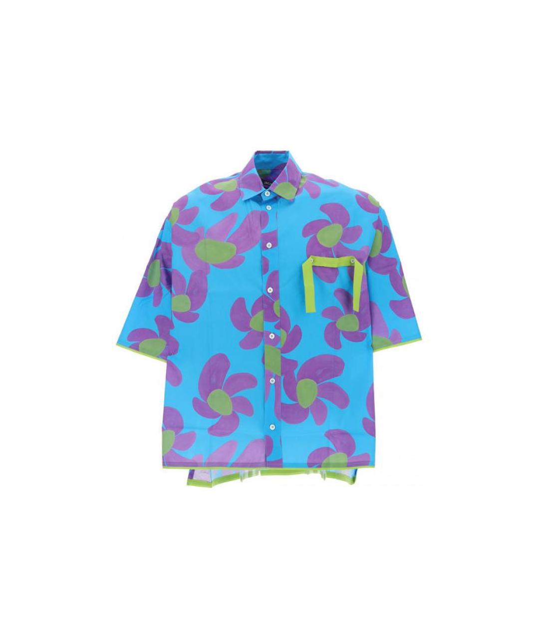 JACQUEMUS Синяя кэжуал рубашка, фото 3