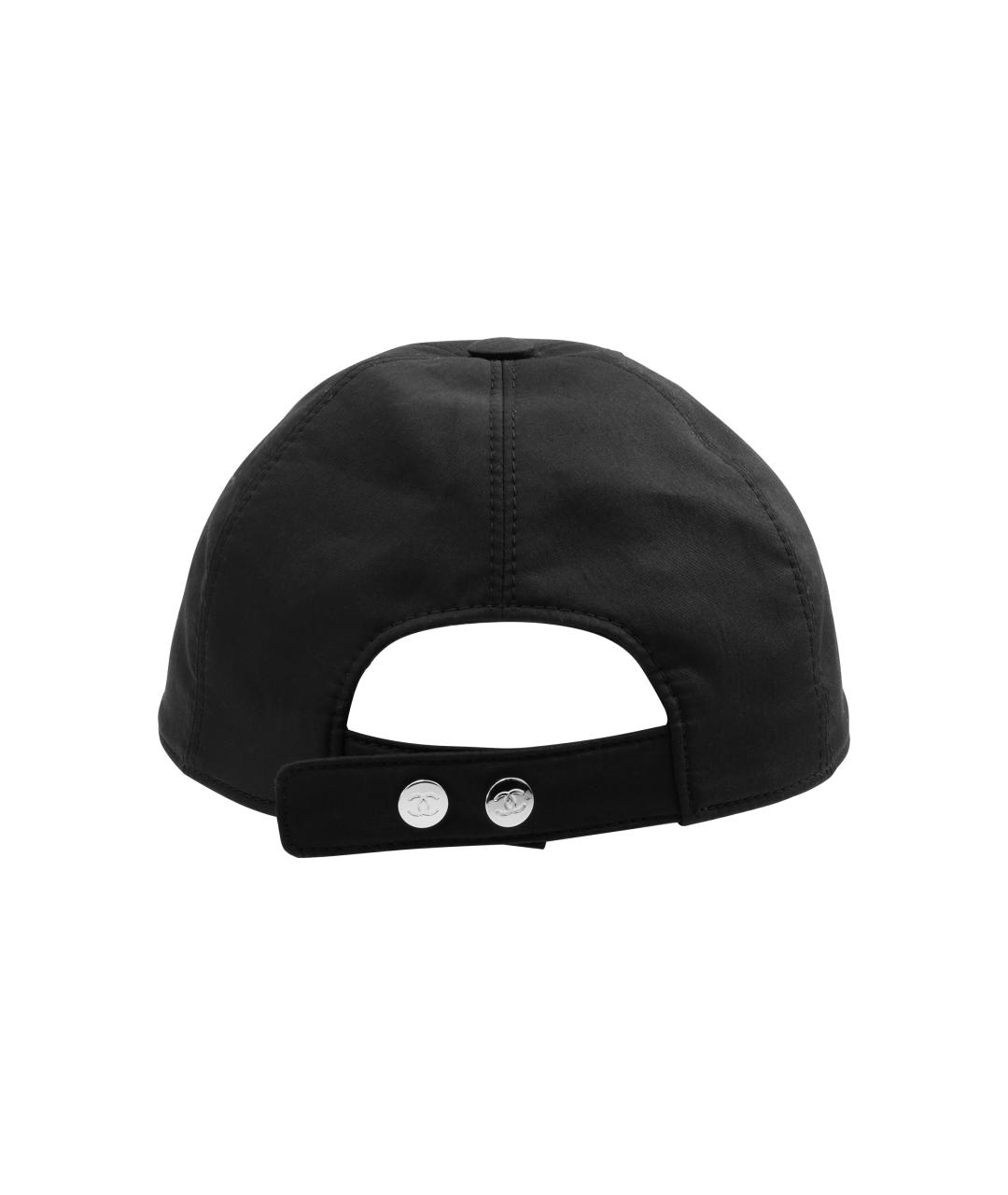 CHANEL Черная хлопковая кепка, фото 4