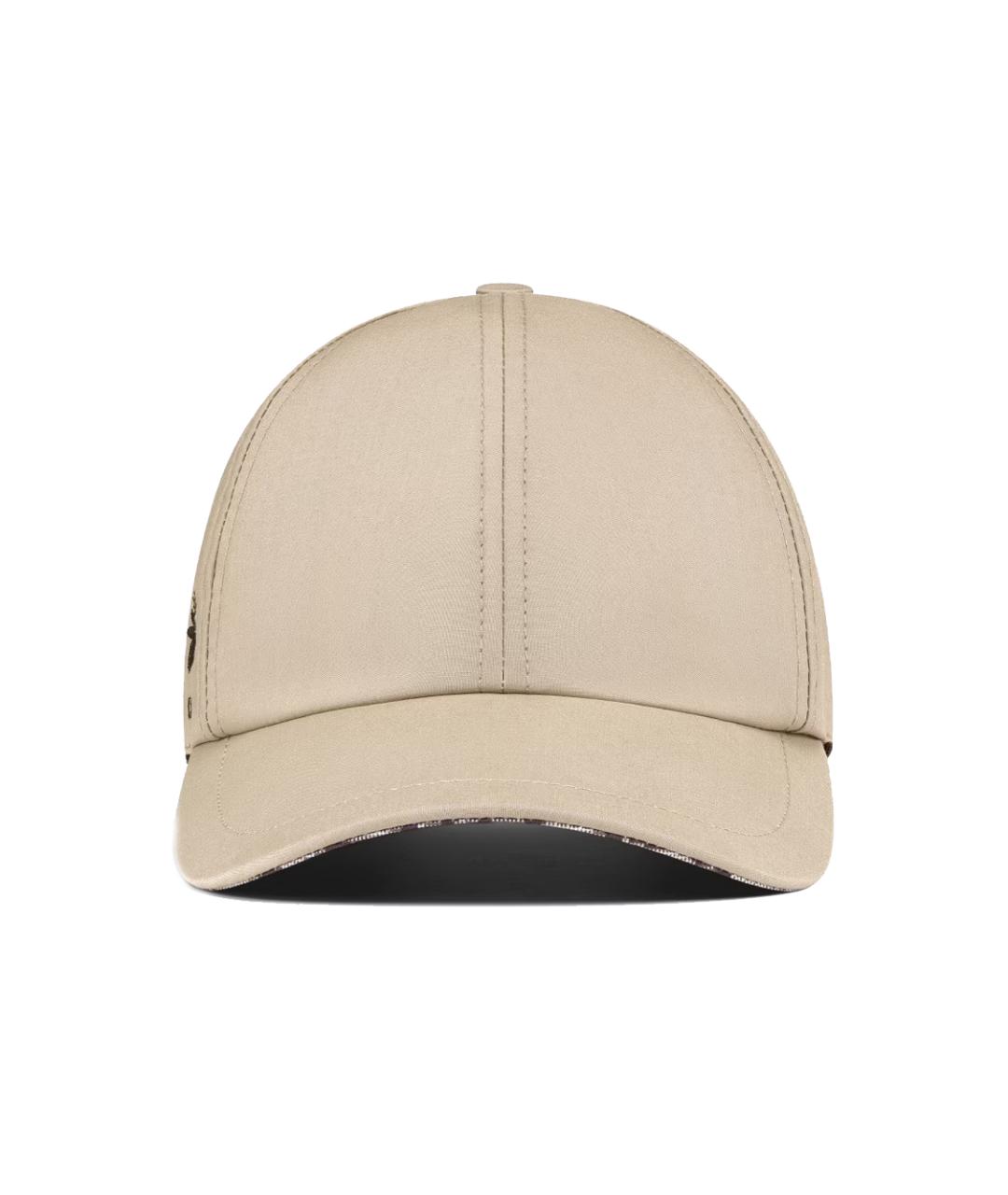 CHRISTIAN DIOR Бежевая кепка, фото 1