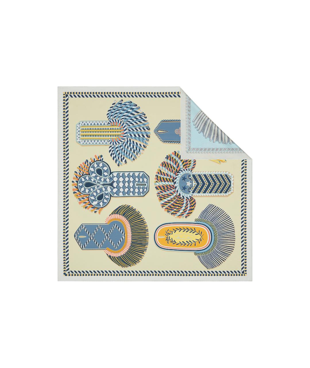 HERMES Синий шарф, фото 5