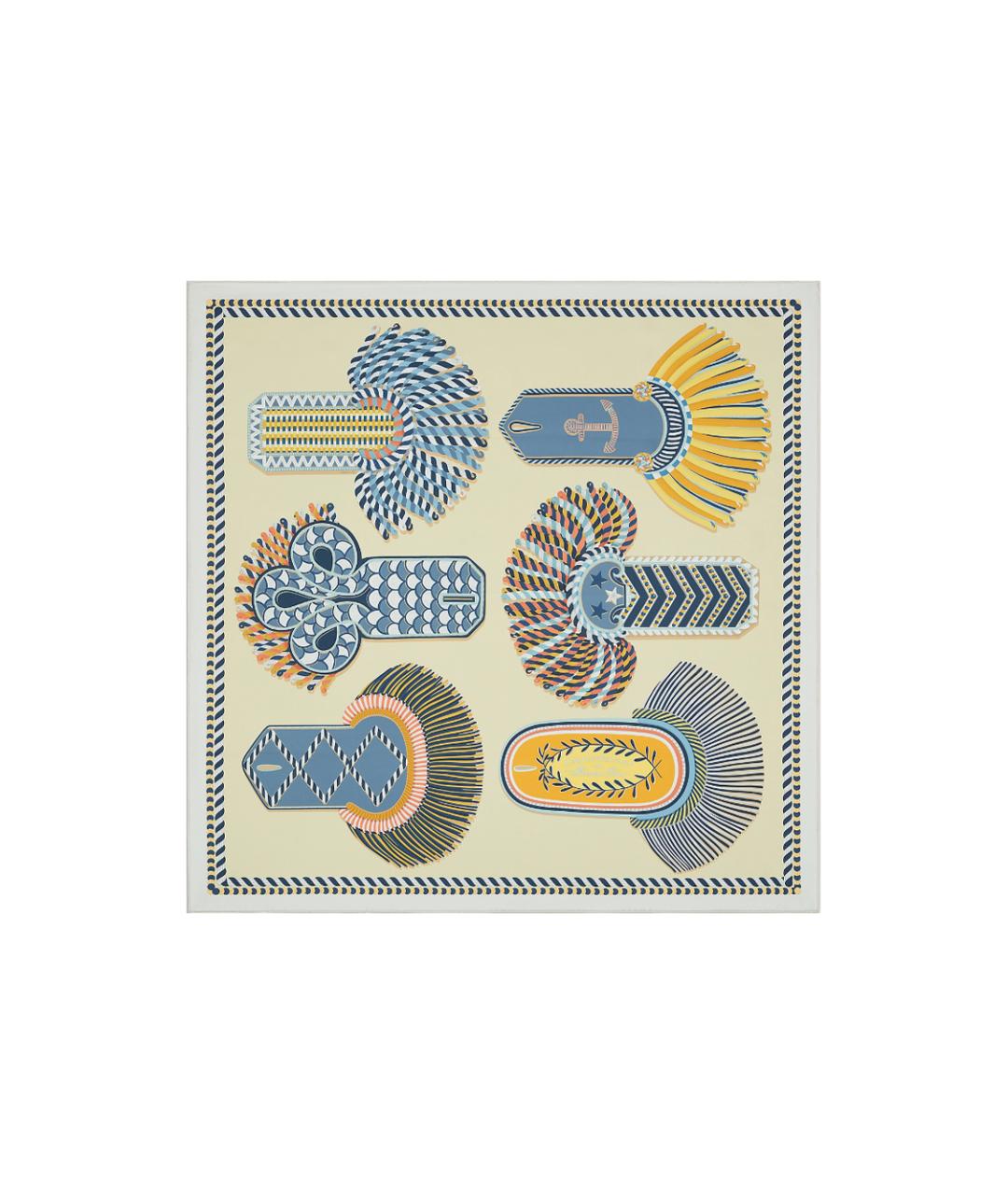 HERMES Синий шарф, фото 2