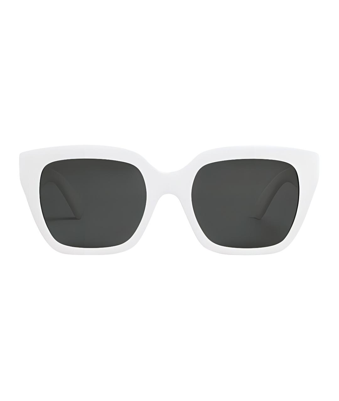 CELINE Белые пластиковые солнцезащитные очки, фото 2