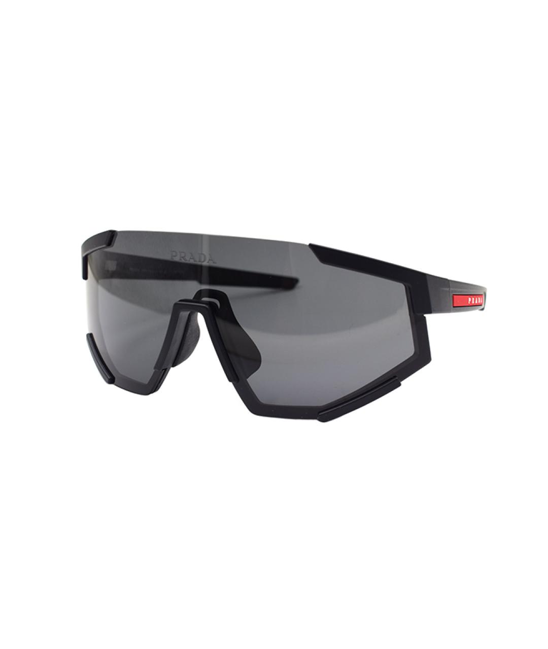 PRADA Черные пластиковые солнцезащитные очки, фото 1