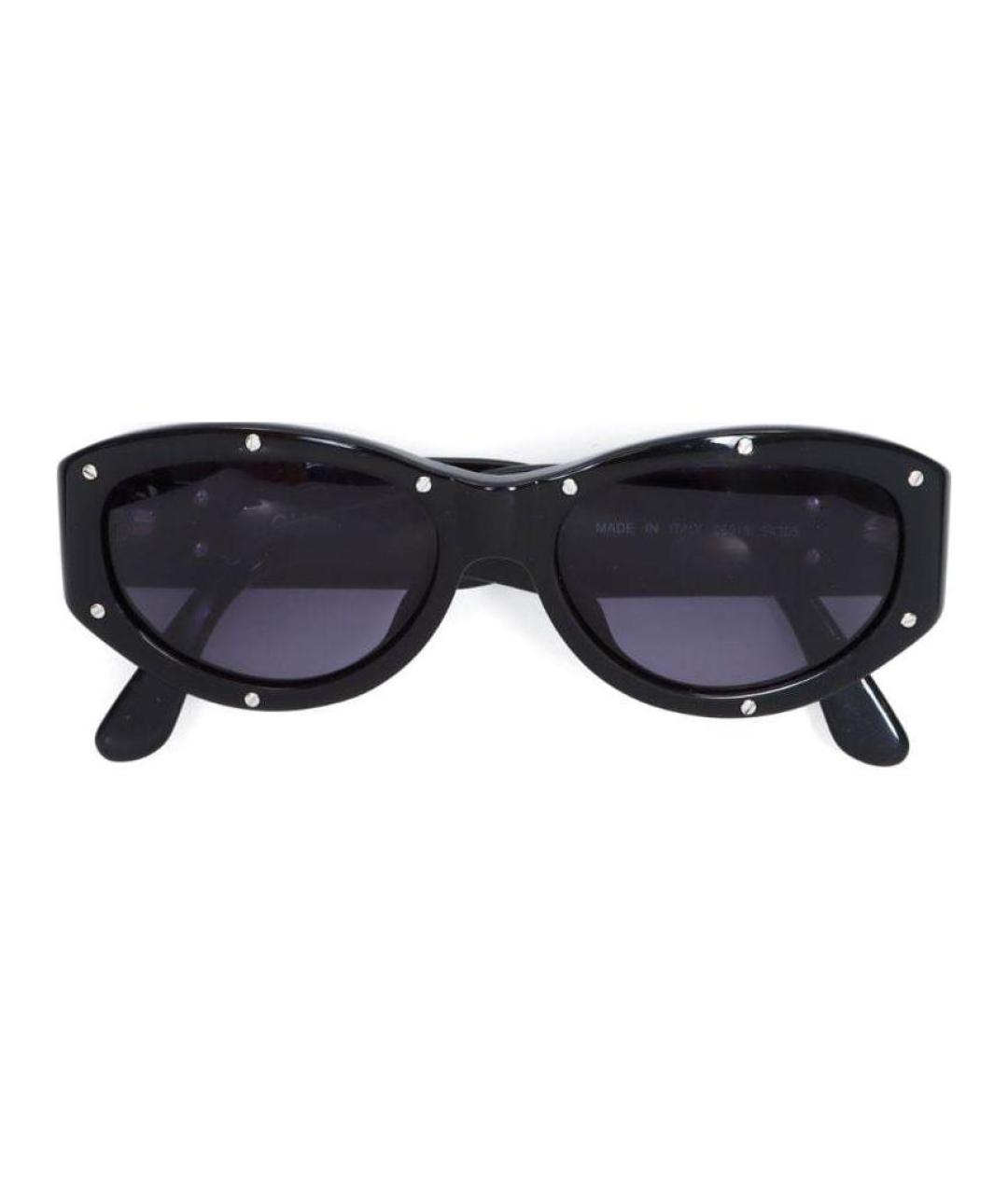 CHANEL Черные пластиковые солнцезащитные очки, фото 2