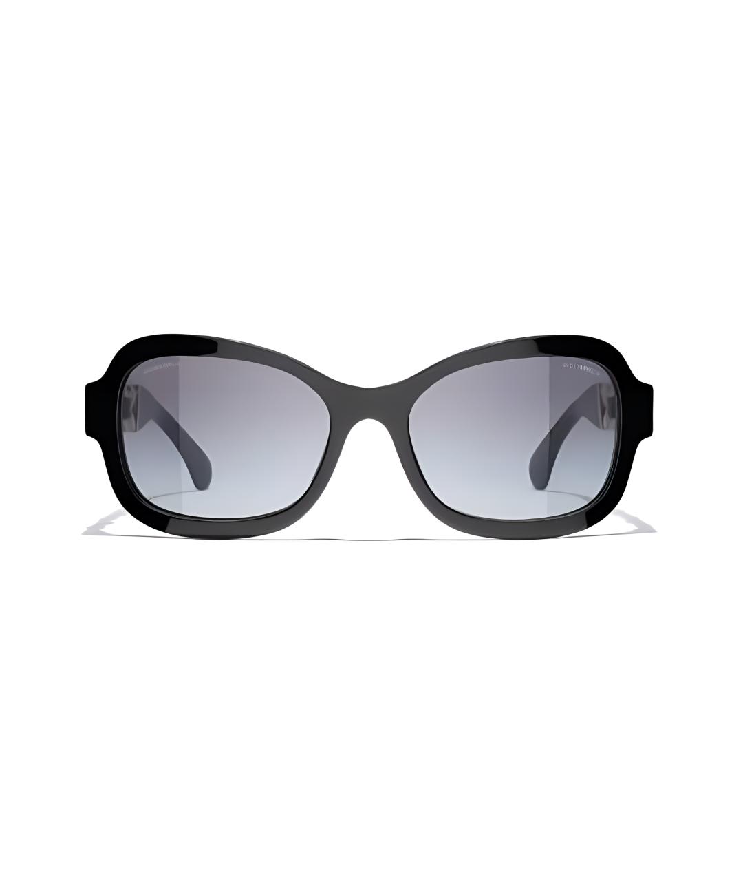 CHANEL Черные металлические солнцезащитные очки, фото 4