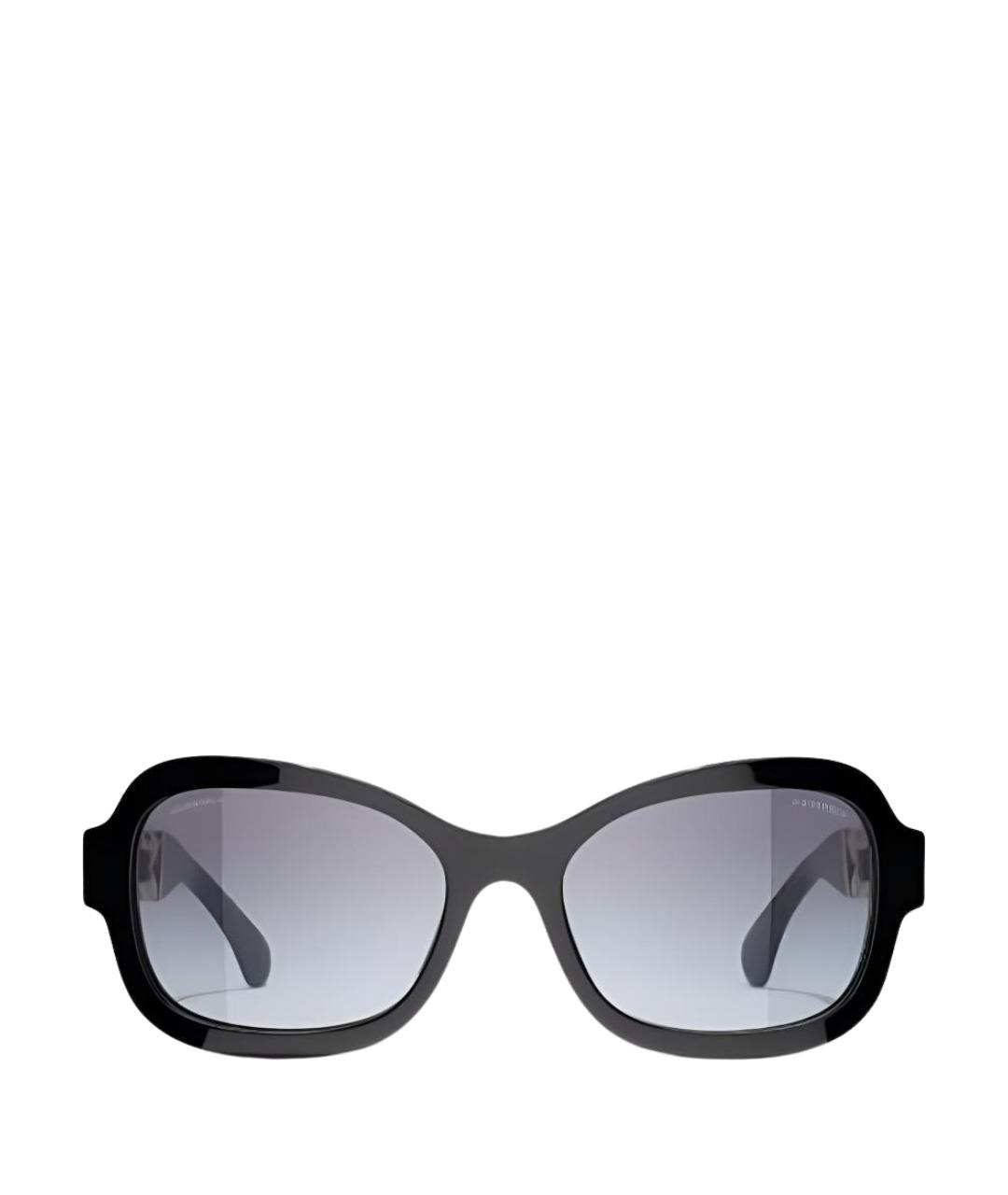 CHANEL Черные металлические солнцезащитные очки, фото 1