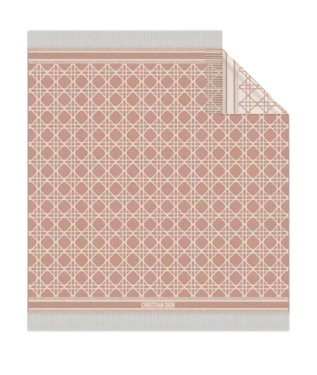 CHRISTIAN DIOR Розовый шарф, фото 1