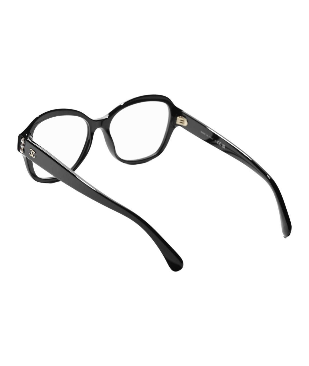 CHANEL Черные пластиковые солнцезащитные очки, фото 4