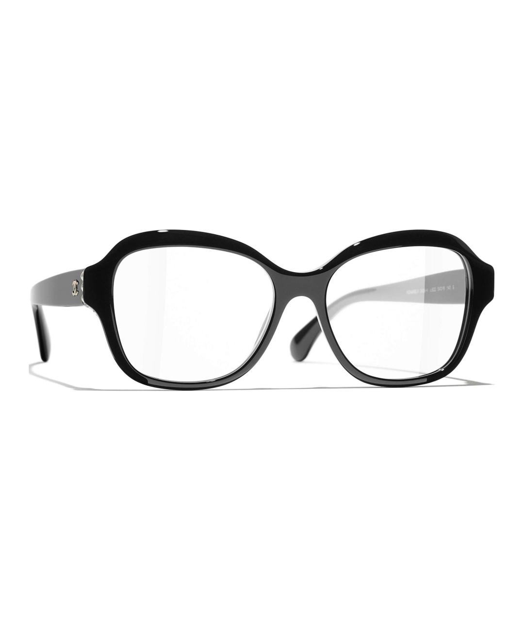 CHANEL Черные пластиковые солнцезащитные очки, фото 1