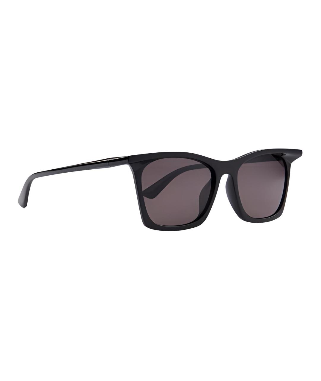 BALENCIAGA Черные пластиковые солнцезащитные очки, фото 2