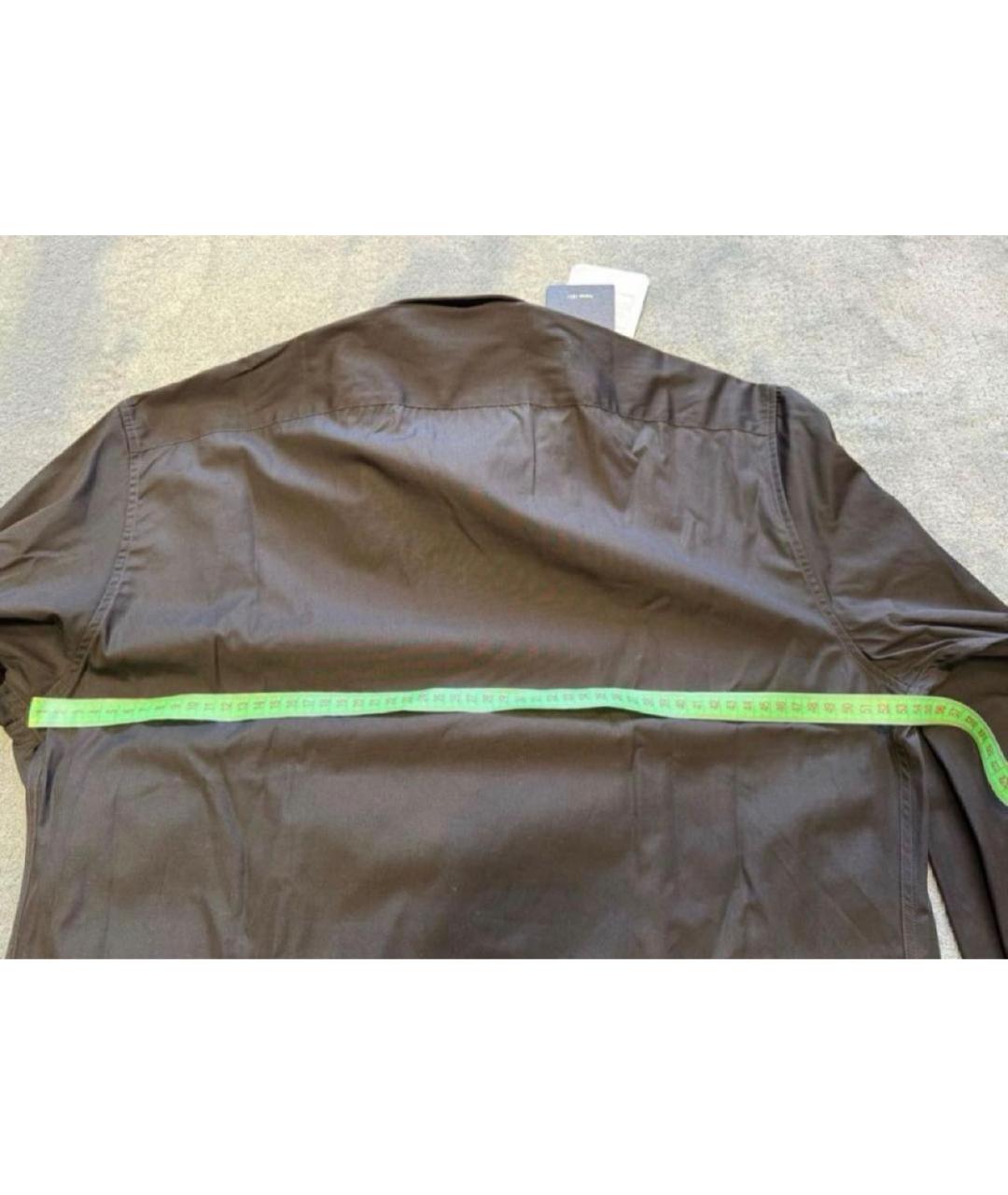 GUCCI Коричневая хлопковая кэжуал рубашка, фото 7