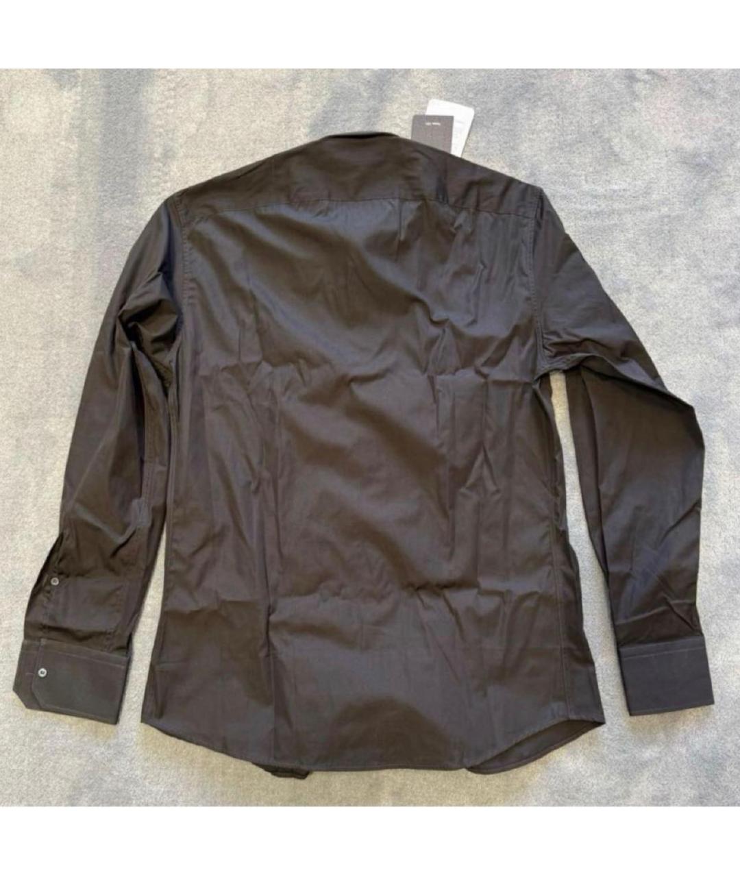 GUCCI Коричневая хлопковая кэжуал рубашка, фото 2