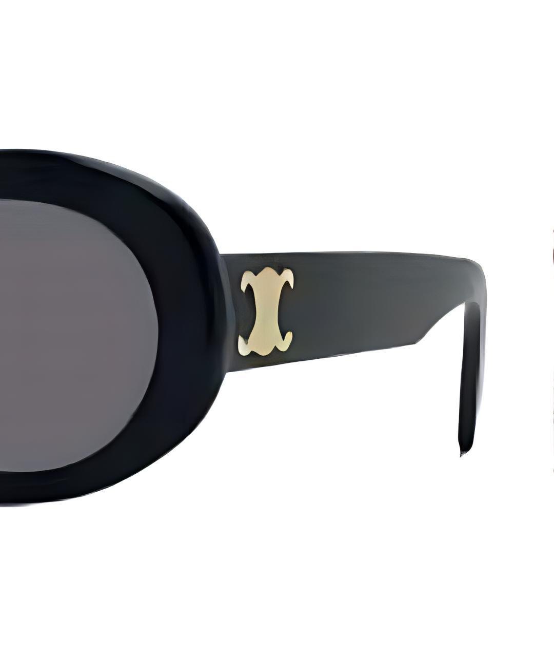 CELINE Черные пластиковые солнцезащитные очки, фото 3