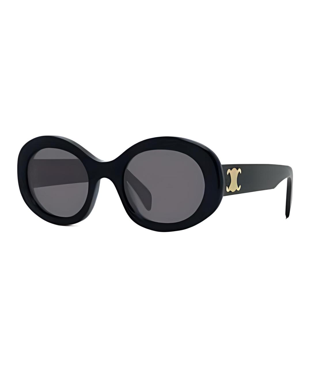 CELINE Черные пластиковые солнцезащитные очки, фото 2