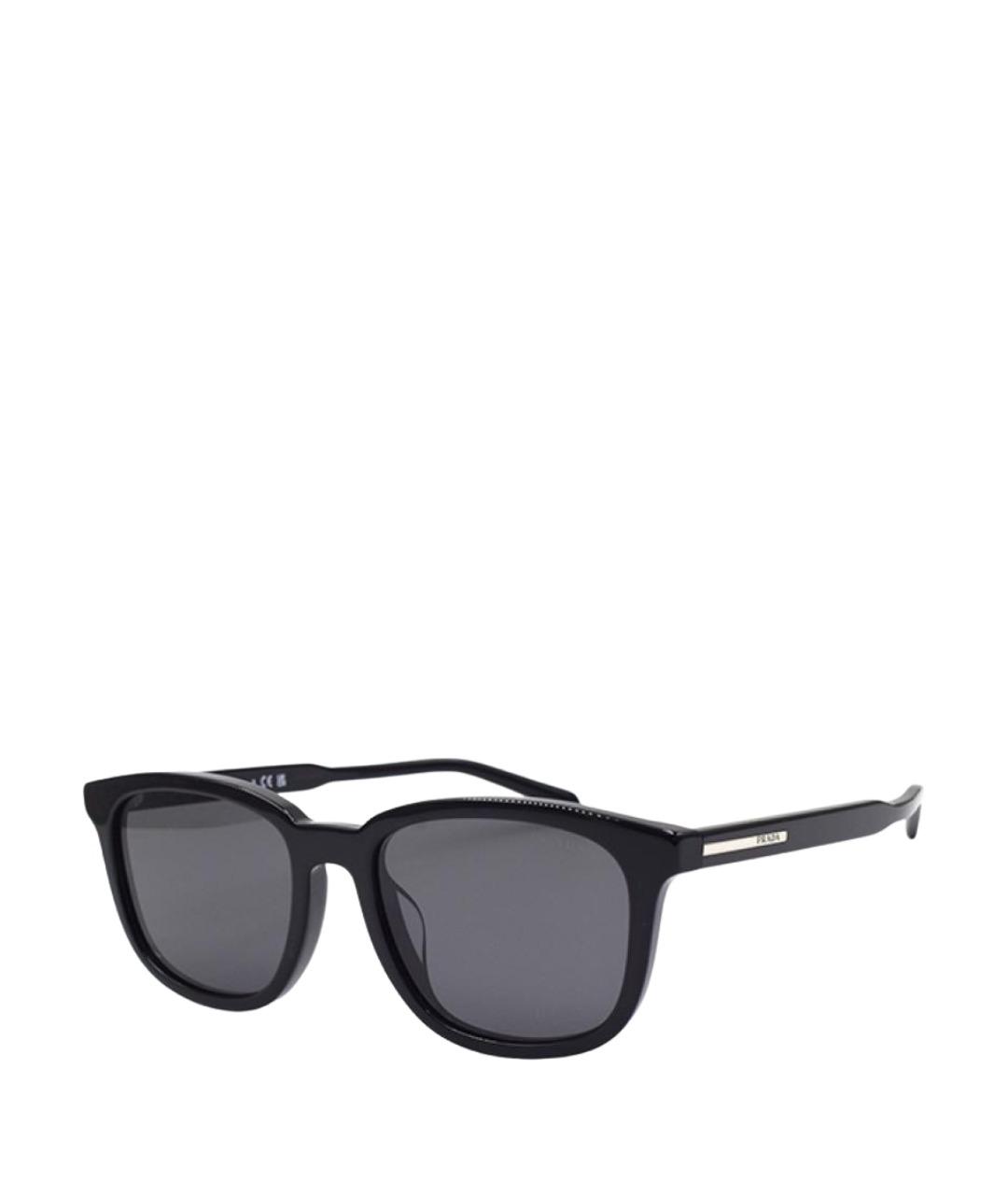 PRADA Черные пластиковые солнцезащитные очки, фото 1