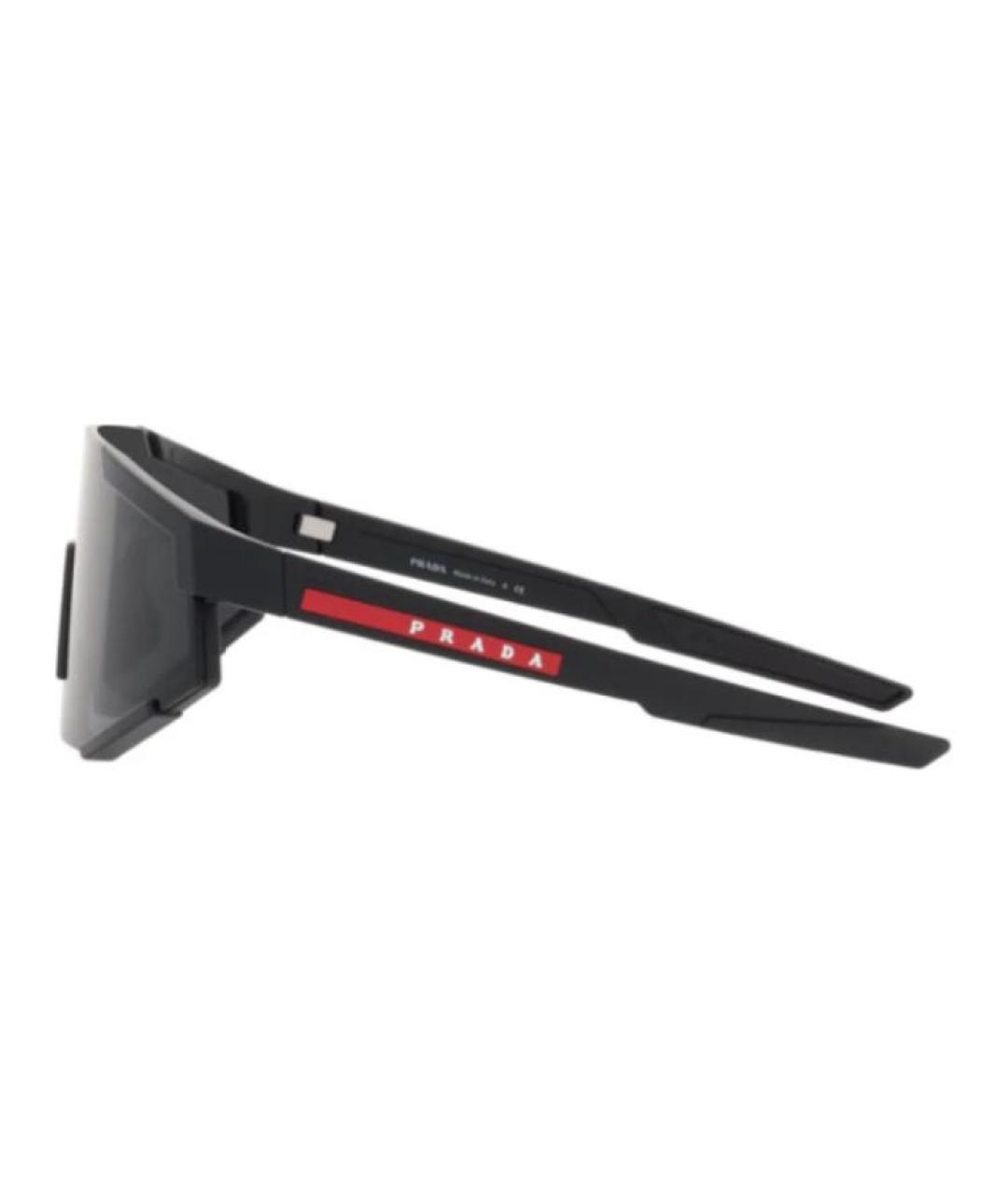 PRADA Черные пластиковые солнцезащитные очки, фото 4