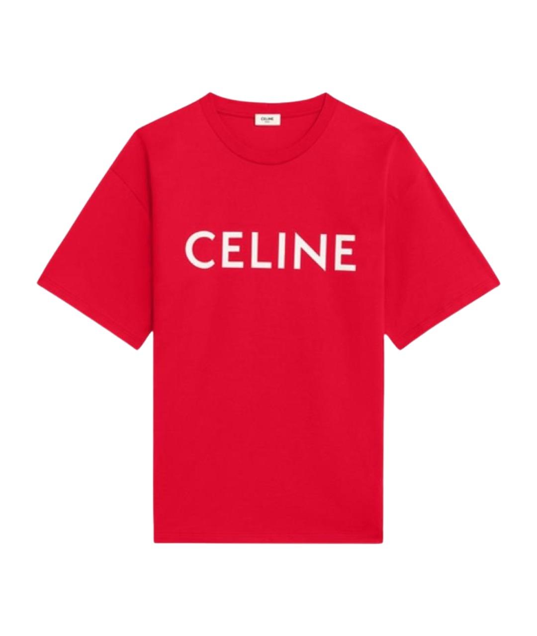 CELINE Красная футболка, фото 1