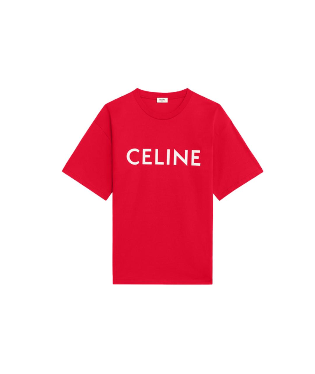 CELINE Красная футболка, фото 6