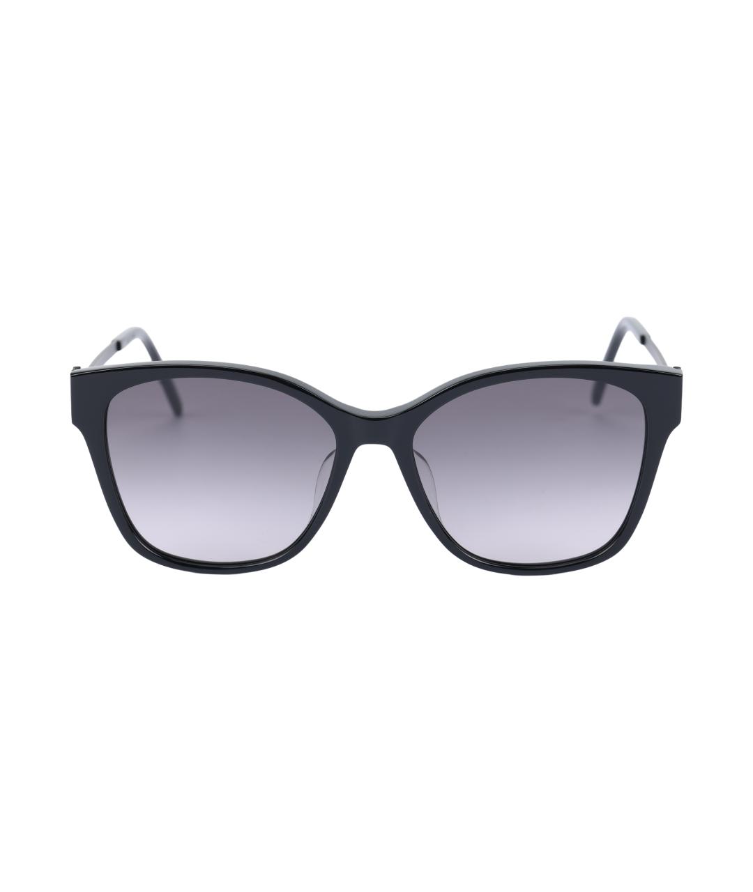 SAINT LAURENT Черные металлические солнцезащитные очки, фото 2