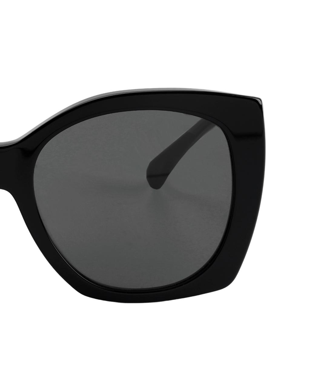 CHANEL Черные пластиковые солнцезащитные очки, фото 4