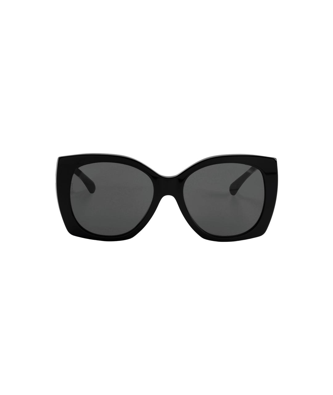 CHANEL Черные пластиковые солнцезащитные очки, фото 2
