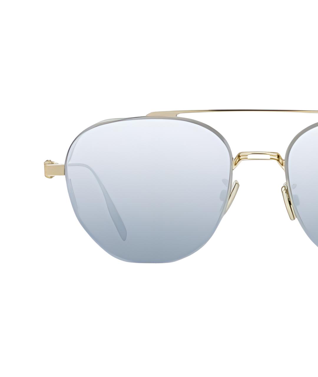 CHRISTIAN DIOR Золотые металлические солнцезащитные очки, фото 3