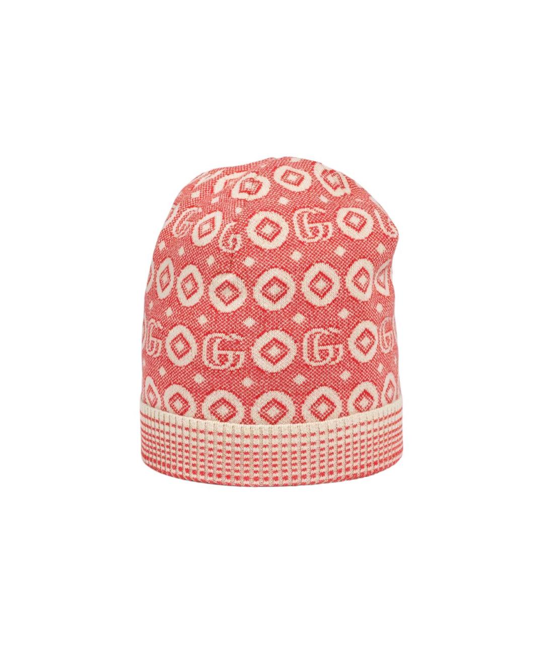 GUCCI Розовая хлопковая шапка, фото 2