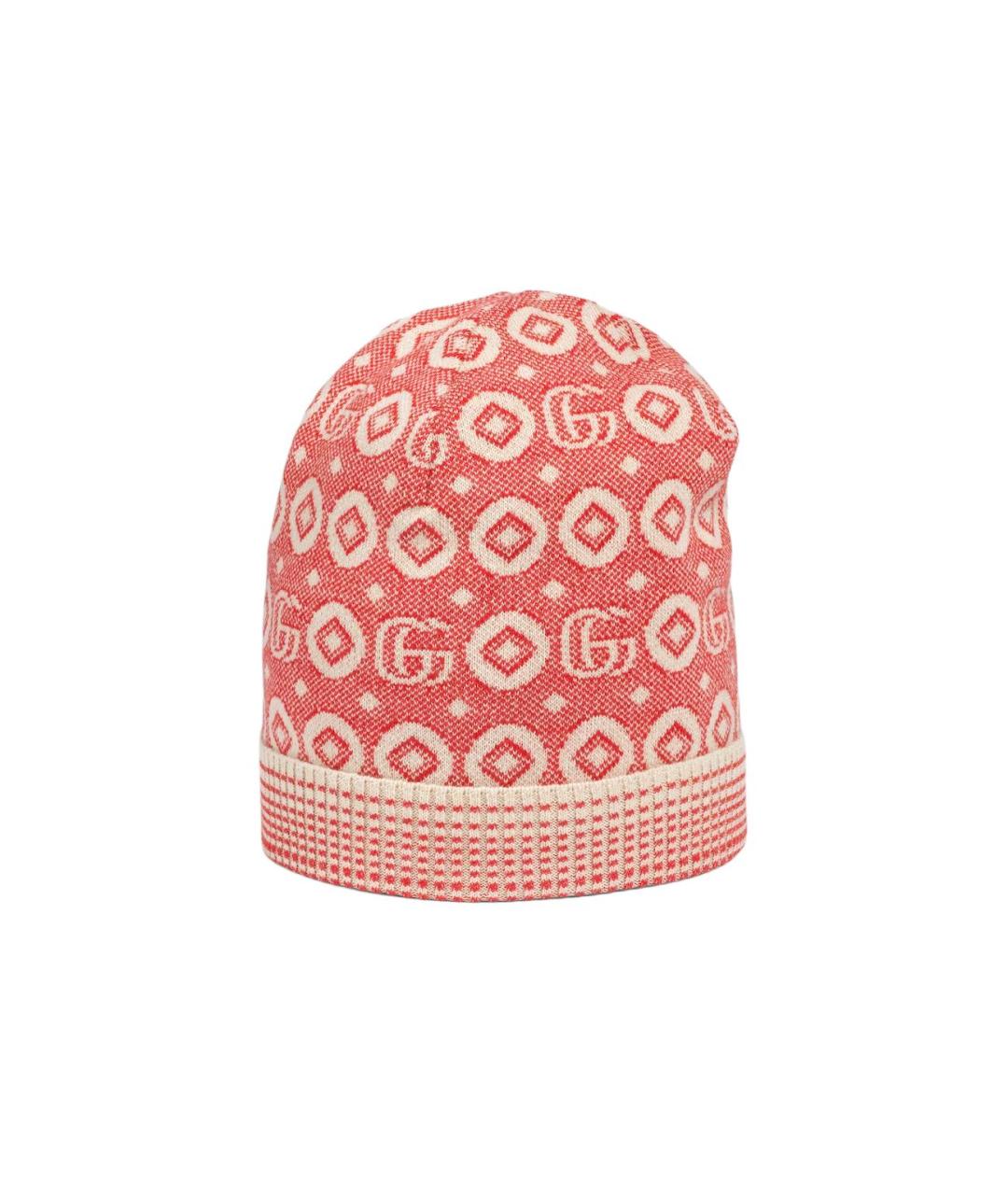 GUCCI Розовая хлопковая шапка, фото 4