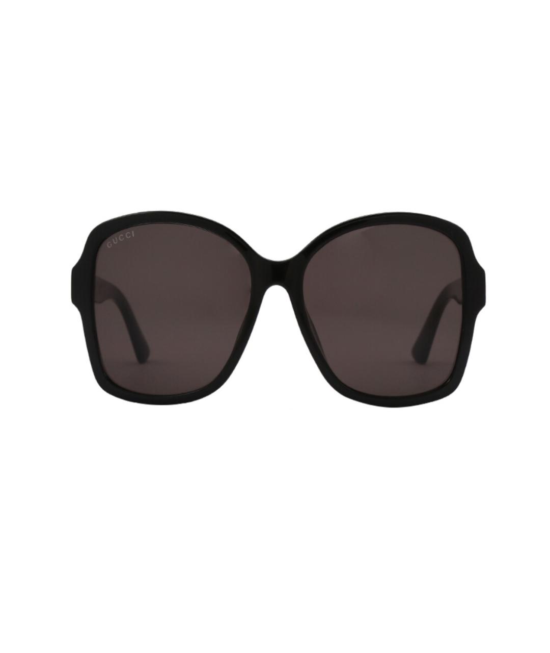 GUCCI Черные пластиковые солнцезащитные очки, фото 1