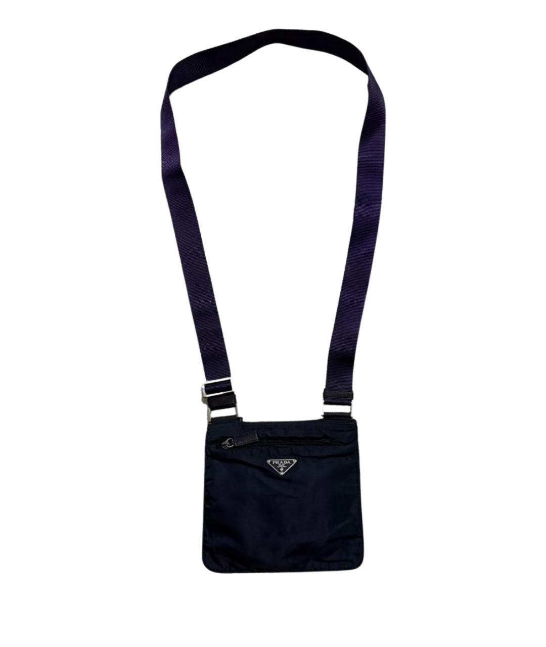 PRADA Темно-синяя сумка на плечо, фото 1