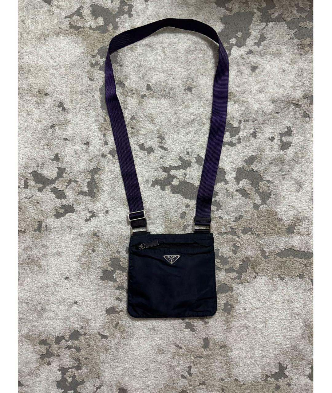 PRADA Темно-синяя сумка на плечо, фото 9