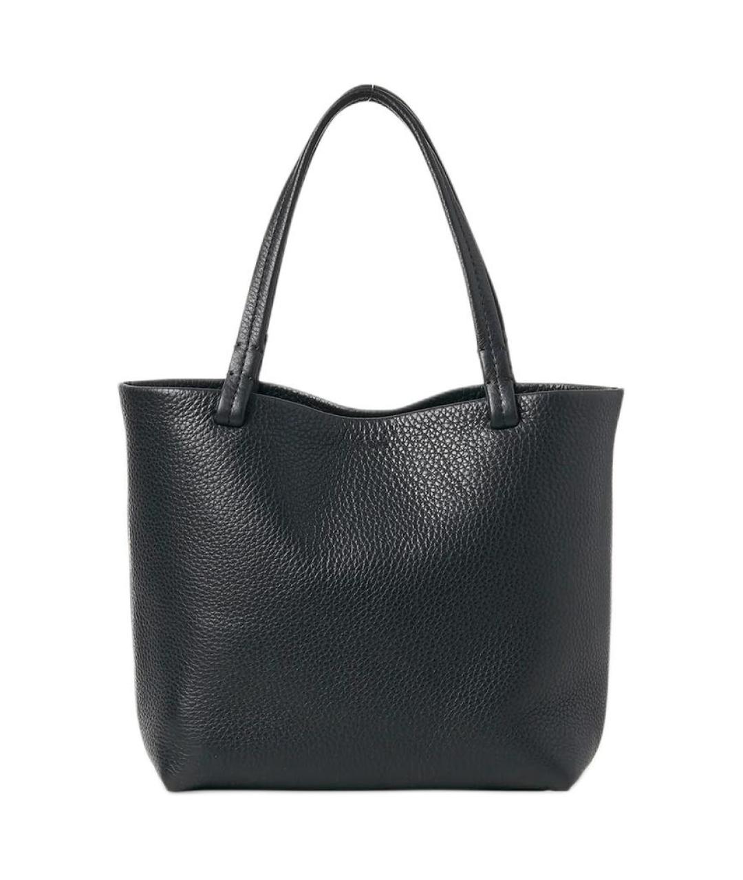 THE ROW Черная кожаная сумка через плечо, фото 1