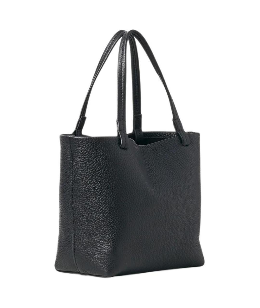 THE ROW Черная кожаная сумка через плечо, фото 2