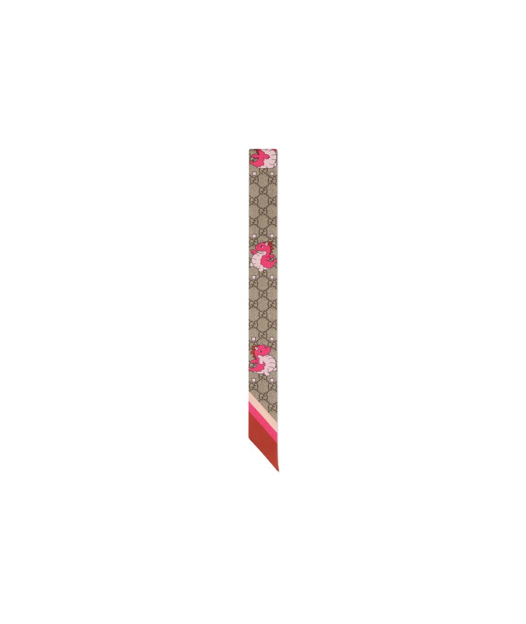 GUCCI Красный шарф, фото 3