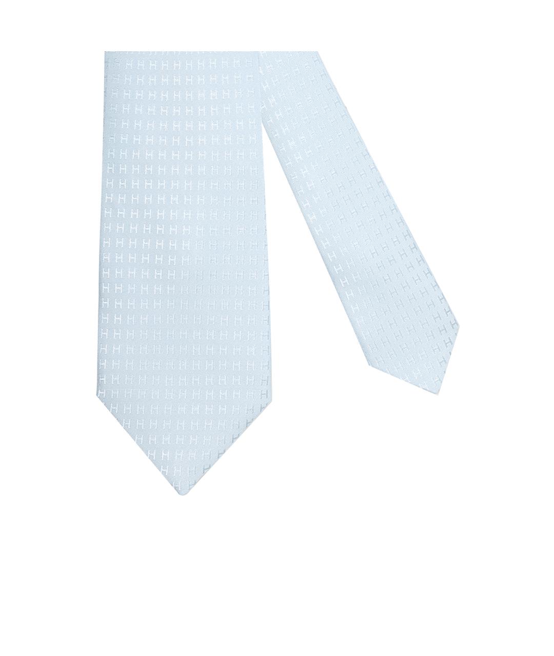 HERMES Голубой галстук, фото 2