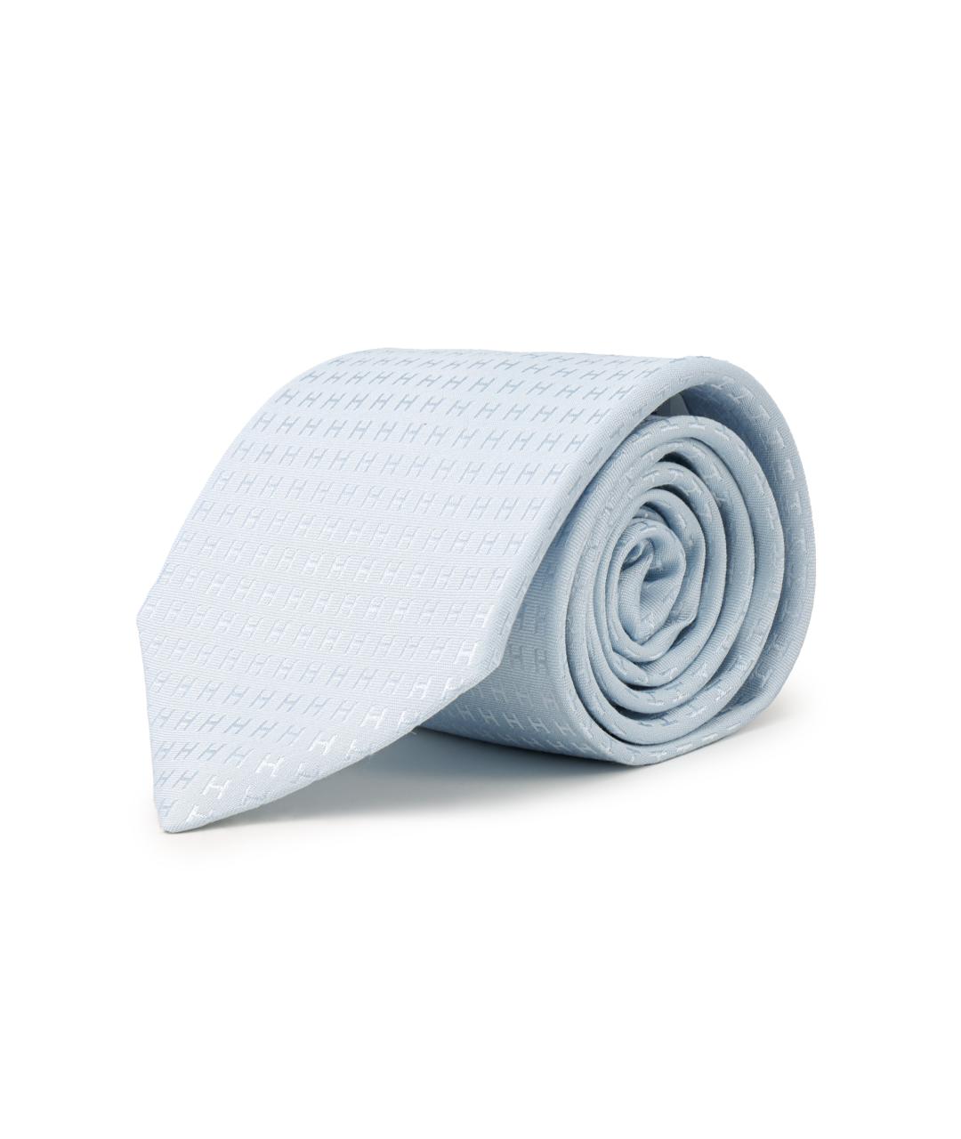 HERMES Голубой галстук, фото 3