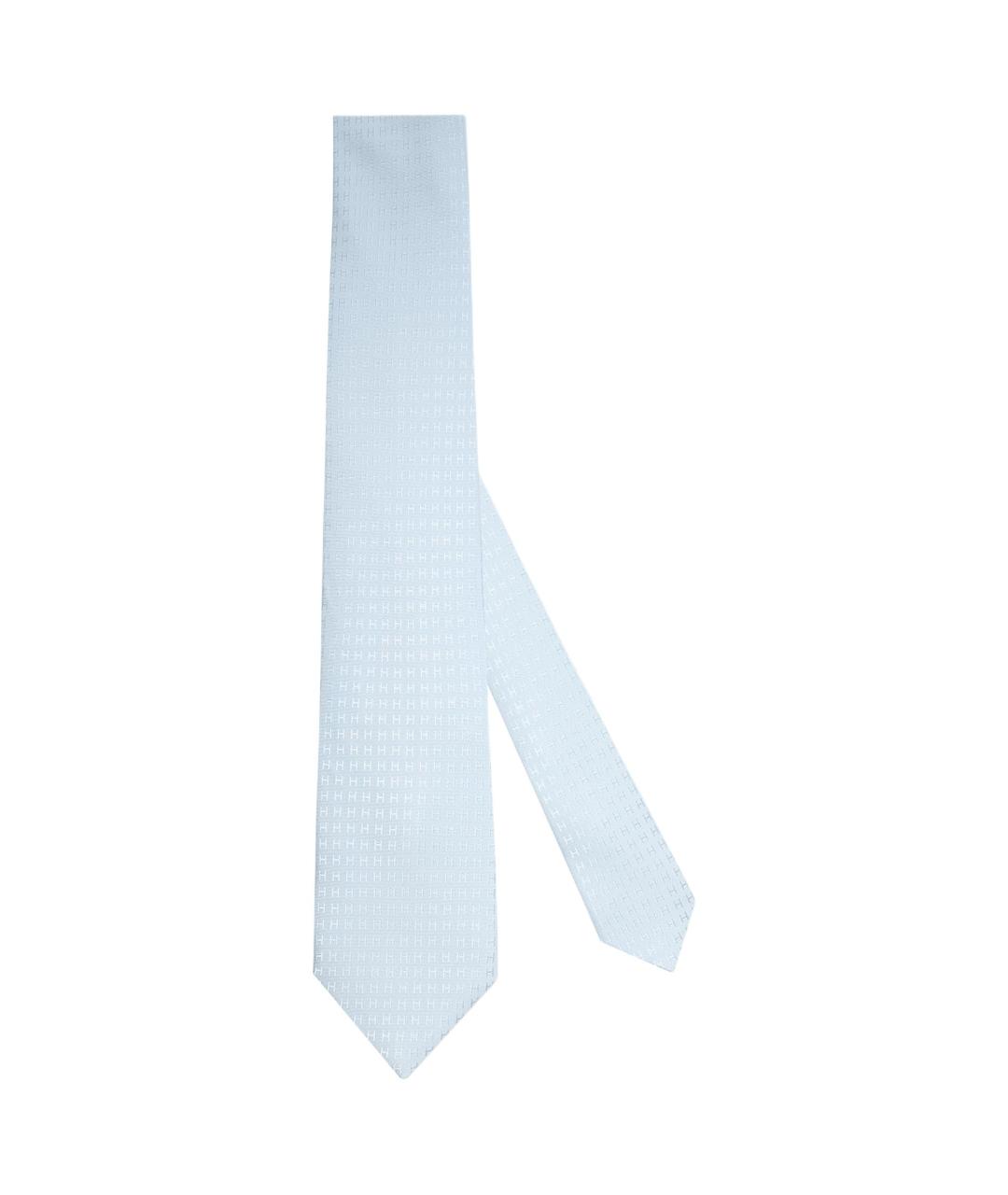 HERMES Голубой галстук, фото 1