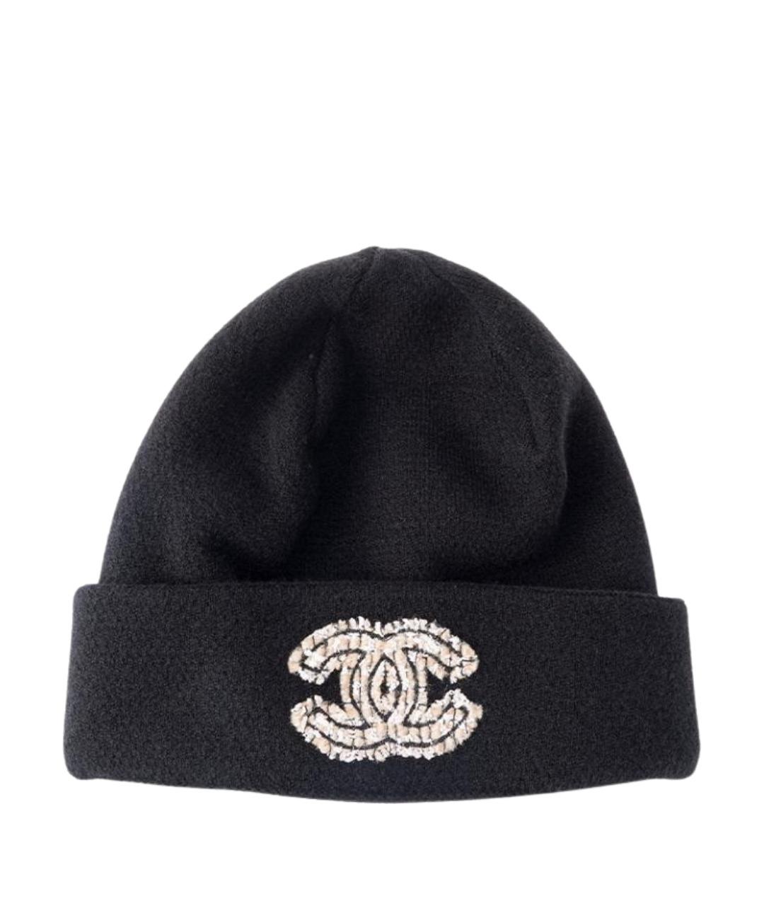 CHANEL Черная шапка, фото 1