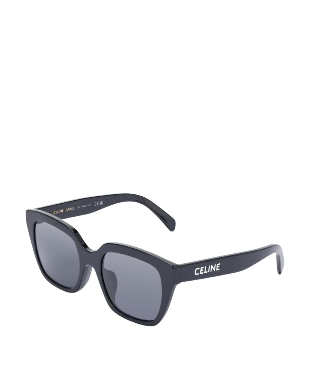 CELINE Черные пластиковые солнцезащитные очки, фото 1