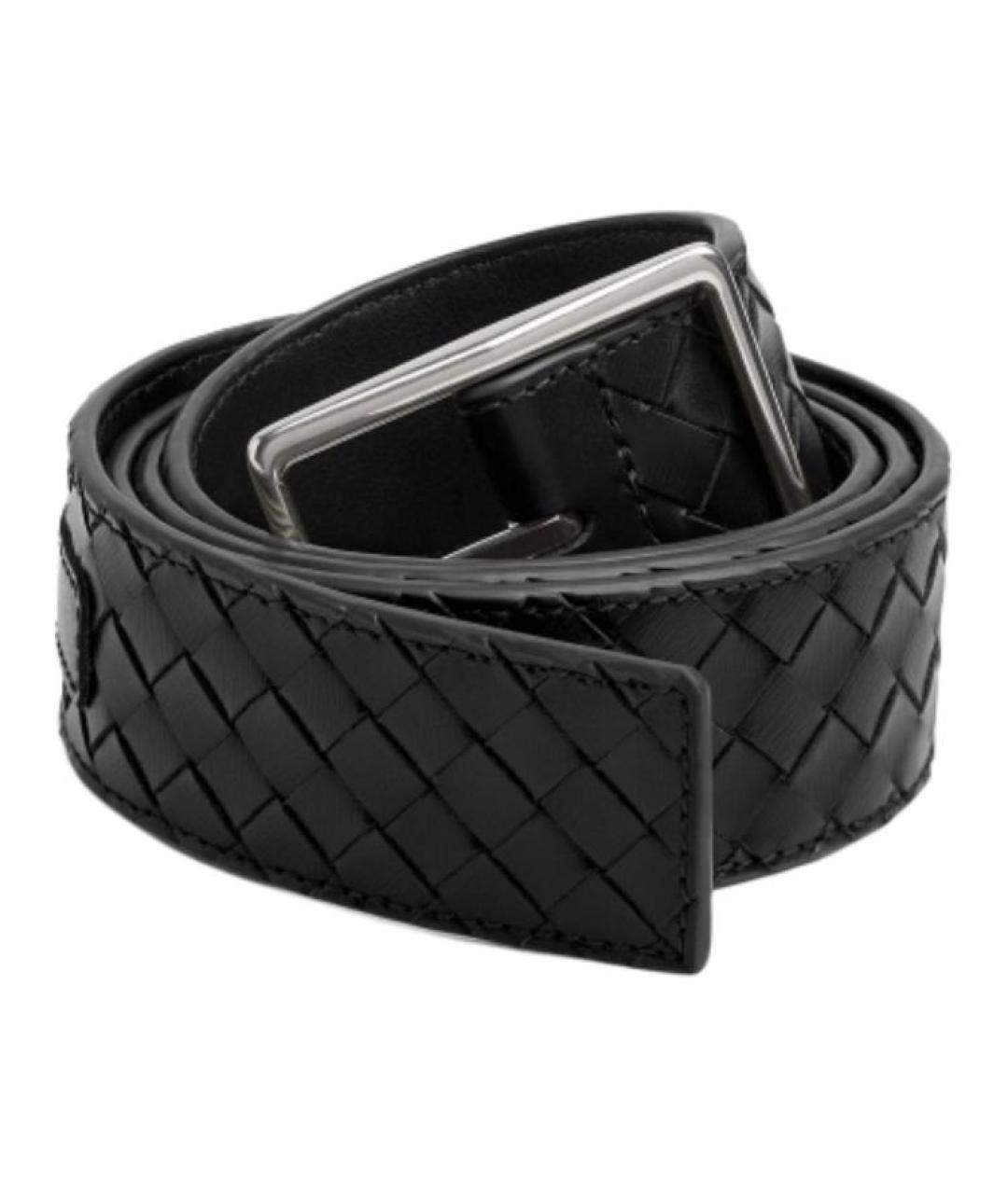 BOTTEGA VENETA Черный кожаный ремень, фото 2