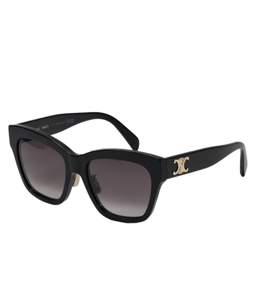 CELINE Черные пластиковые солнцезащитные очки, фото 1